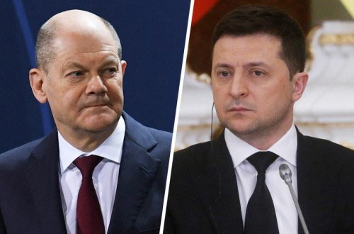 Vladimir Zelenski və Olaf Şolts telefonla danışıb