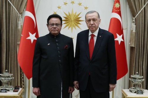 Ərdoğan Pakistanın yeni səfirini qəbul edib