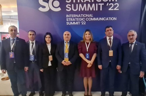 Azərbaycan nümayəndə heyəti Beynəlxalq Strateji Kommunikasiya Sammitində iştirak edir
