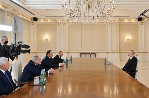 Prezident İlham Əliyev Dağıstanın rəhbərini qəbul edib