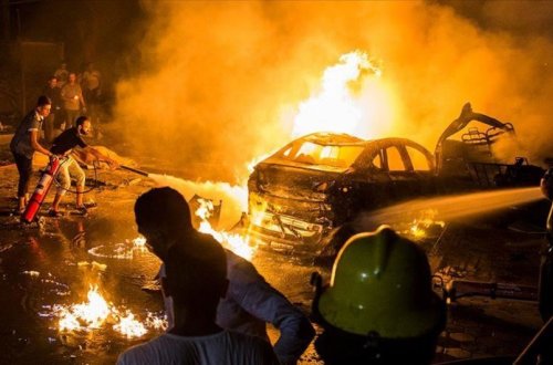 İndoneziyada terror aktı törədilib, yaralananlar var