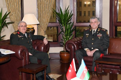 Azərbaycan və Türkiyənin generalları görüşüb, hərbi əməkdaşlıq məsələləri müzakirə olunub