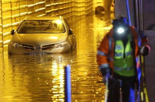 Portuqaliyada daşqın zamanı 1 NƏFƏR ÖLÜB
