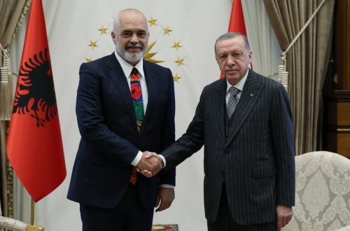 Ərdoğan Albaniyanın Baş naziri ilə görüşüb