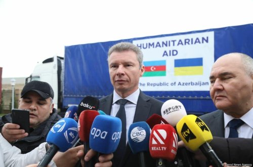 Ukrayna səfiri humanitar yardıma görə Azərbaycana təşəkkür etdi