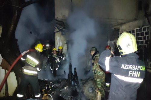 Bakıda yataqxanada yanğın olub, sakinlər təxliyə edilib  - YENİLƏNİB