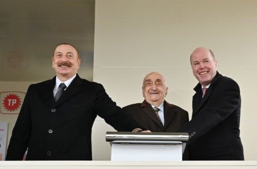 Prezident “Azəri-Mərkəzi-Şərqi” platformasının dayaq blokunun yola salınması mərasimində - YENİLƏNİB + FOTO