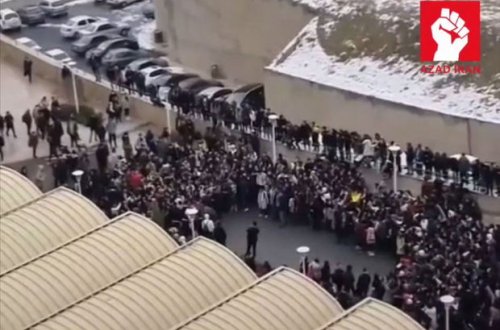 Tehranlı tələbələr edamlara etiraz olaraq dərslərə girmədilər - VİDEO