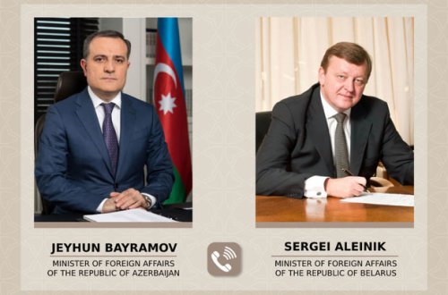 Ceyhun Bayramov Belarusun yeni təyin olunan nazirini ölkəmizə dəvət etdi