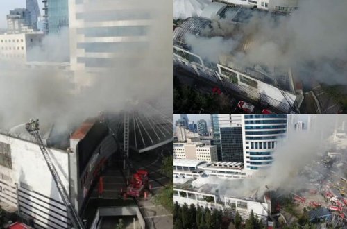 İstanbulda ticarət mərkəzində yanğın