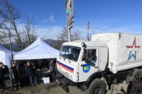 Şuşa-Xankəndi yolunda sülhməramlıların növbəti avtomobilləri maneəsiz şəkildə keçib