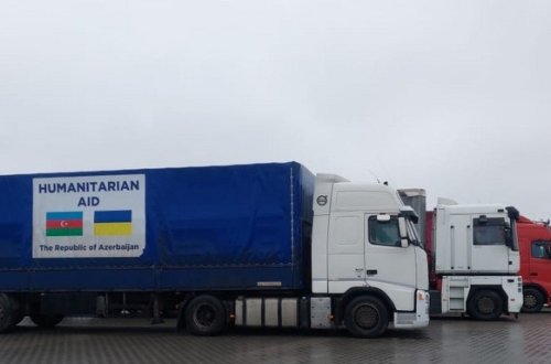 Azərbaycanın göndərdiyi humanitar yardımın bir hissəsi Ukraynaya çatıb