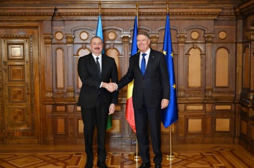 Azərbaycan və Rumıniya prezidentlərinin görüşü olub - YENİLƏNİB