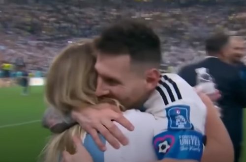 Messi ilə anasının duyğulu anları... - Video