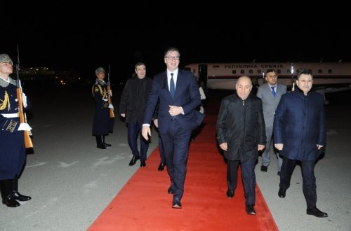 Serbiya Prezidenti Aleksandar Vuçiçin Azərbaycana işgüzar səfəri başa çatıb