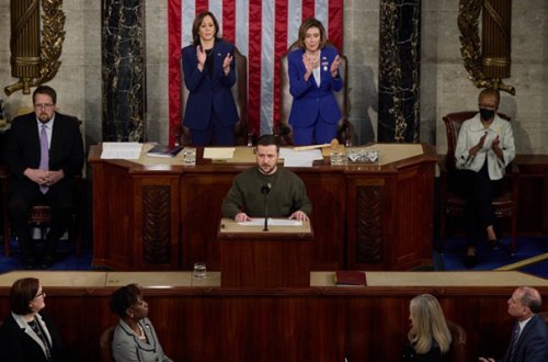 Zelenski ABŞ Konqresində belə qarşılandı - Video+Fotolar