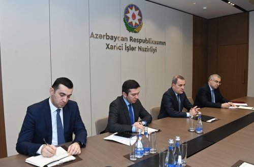 Ceyhun Bayramov BQXK-nın Azərbaycandakı Nümayəndəliyinin rəhbəri ilə görüşüb