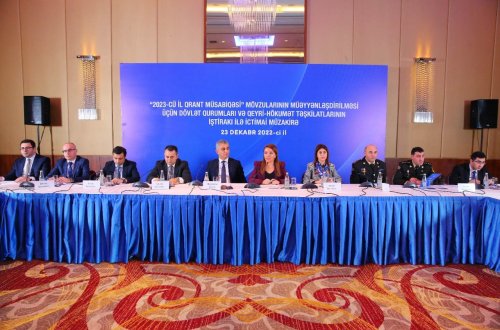 “2023-cü il qrant müsabiqəsi”mövzularının müəyyənləşdirilməsinə həsr olunan ictimai müzakirə keçirilib