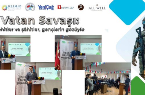 “Vətən müharibəsi: şəhidlər və şahidlər gənclərin gözü ilə”: İstanbulda sənədli filmin təqdimatı keçirildi – FOTO