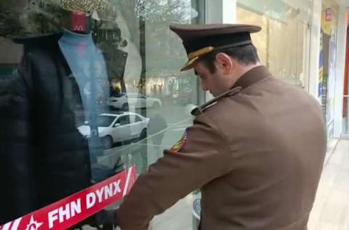 Bakıda məşhur geyim mağazasının fəaliyyəti dayandırıldı - FOTOLAR