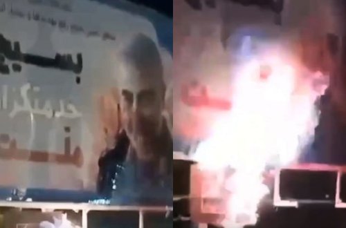 İranda Qasım Süleymaninin banerlərinin təmizlənməsi kampaniyası başlayıb - VİDEO