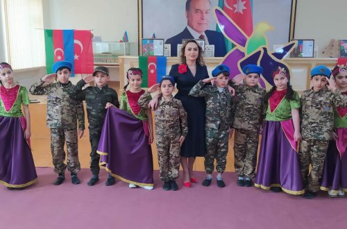 Mingəçevirdə 3-cü sinif şagirdləri Həmrəylik Gününü belə qeyd etdilər