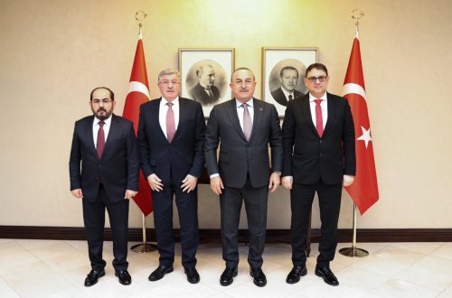 Çavuşoğlu Suriya müxalifətinin liderlərini qəbul edib
