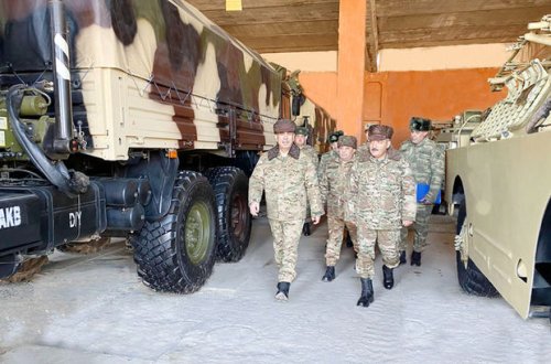 Закир Гасанов проверил боевую готовность базы мобилизационного обеспечения - ФОТО/ВИДЕО