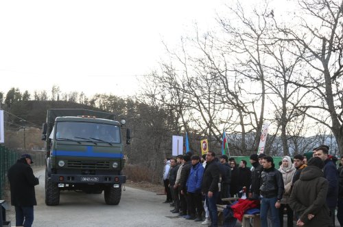 Sülhməramlıların daha dörd avtomobili aksiya keçirilən ərazidən maneəsiz hərəkət edib