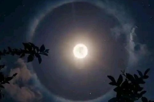Azərbaycan səmasında Ayın ətrafında nəhəng dairə müşahidə olundu - FOTO