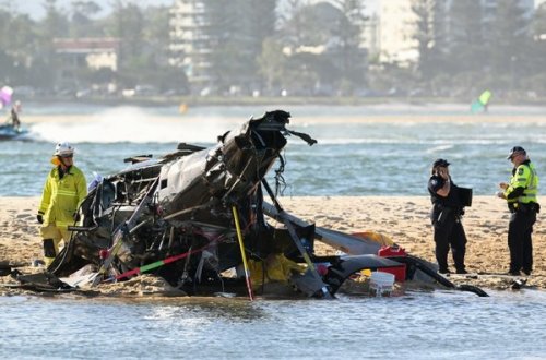 Havada toqquşan iki helikopterin görüntüləri ortaya çıxdı - VİDEO