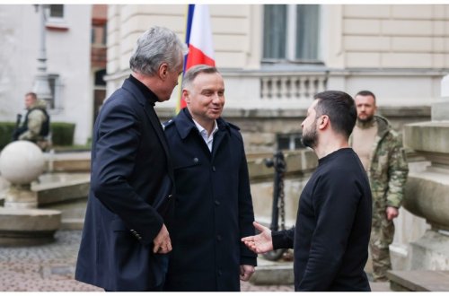 Ukrayna, Polşa və Litva prezidentləri Lvovda birgə bəyannamə imzalayıb