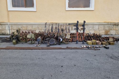 Füzulidə silah-sursat aşkar edildi - VİDEO