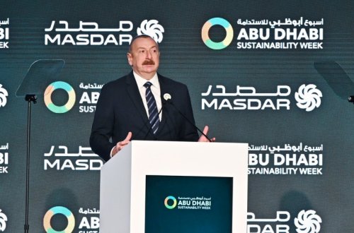 Azərbaycan Prezidenti Əbu-Dabi Dayanıqlılıq Həftəsinin açılış mərasimində çıxış edib - YENİLƏNİB-3
