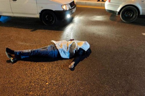 Naməlum avtomobil Ələt-Astara yolunun üzərində uzanan sərxoş piyadanın üzərindən keçdi