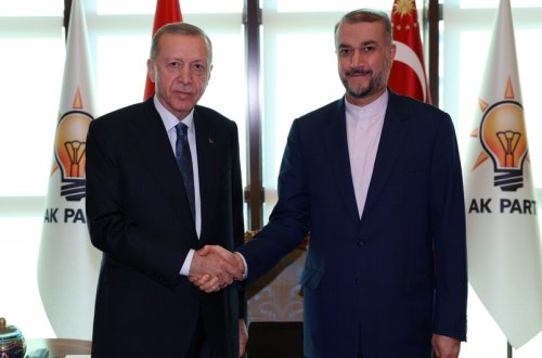 Ərdoğan İran XİN başçısını qəbul edib
