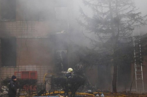 Ukraynada helikopter qəzasının qurbanları dəfn olunub
