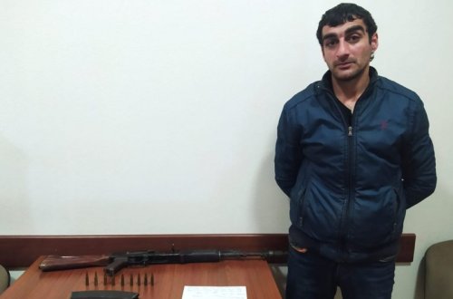 Yevlaxda odlu silah satmaqda şübhəli bilinən şəxs saxlanılıb
