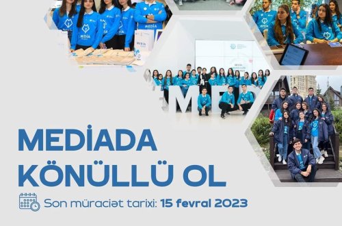 “MEDİA könüllüləri” Proqramına yenidən qeydiyyat başladı