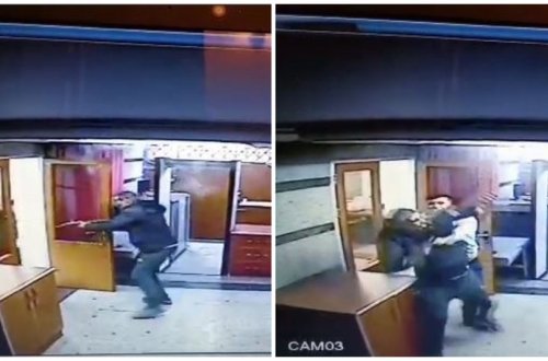 Azərbaycanın İrandakı səfirliyinə silahlı hücumun anbaan görüntüləri yayılıb - VİDEO