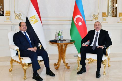 Azərbaycan və Misir prezidentlərinin təkbətək görüşü olub - FOTO