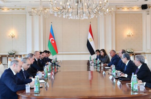 Azərbaycan və Misir prezidentlərinin geniş tərkibdə görüşü olub - YENİLƏNİB