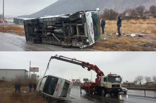 Türkiyədə avtobus aşdı: Çox sayda yaralı var - VİDEO