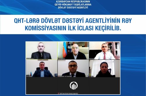QHT-lərə Dövlət Dəstəyi Agentliyinin Rəy Komissiyasının ilk iclası keçirilib