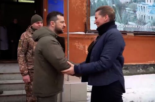 Zelenski Nikolayevə getdi - Foto