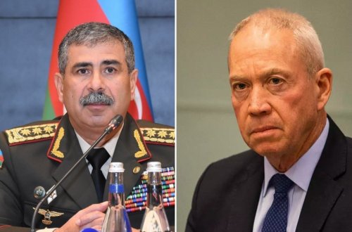 Azərbaycan və İsrail müdafiə nazirləri arasında telefon danışığı olub