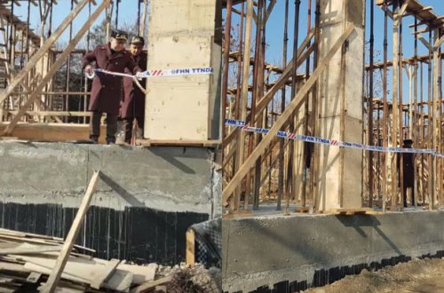 Gəncədə aparılan qanunsuz tikintinin qarşısı alındı - FOTO/VİDEO