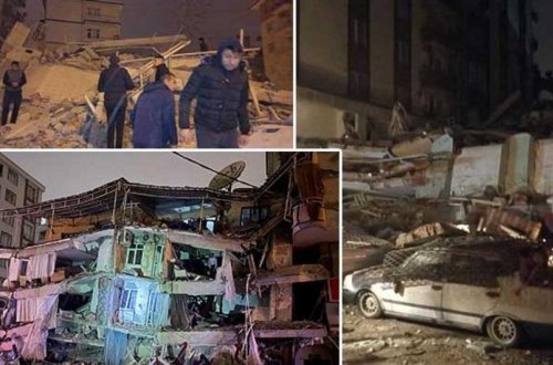 Adanada zəlzələdə 17 və 14 mərtəbəli iki bina tamamilə dağılıb