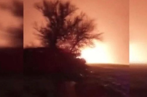 Hatayda baş verən zəlzələdən sonra təbii qaz boru xətti partlayıb