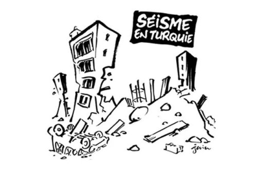 Charlie Hebdo Türkiyədə baş verən zəlzələni məsxərəyə qoyub
